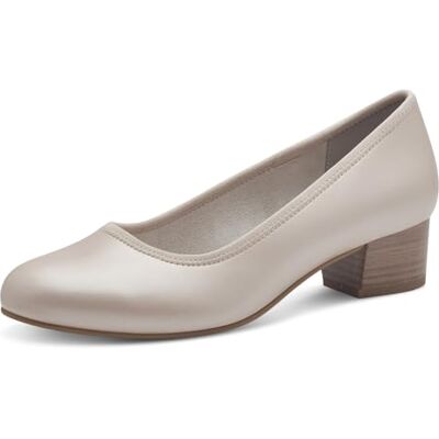 Jana Escarpins à talon bloc pour femme végétalien, Pearlized, 39 EU large Jana Escarpins à talon bloc pour femme végétalien, Pearlized, 39 EU large