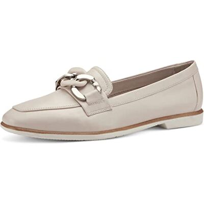 Tamaris Mocassins pour femme, Cuir ivoire, 38 EU Tamaris Mocassins pour femme, Cuir ivoire, 38 EU