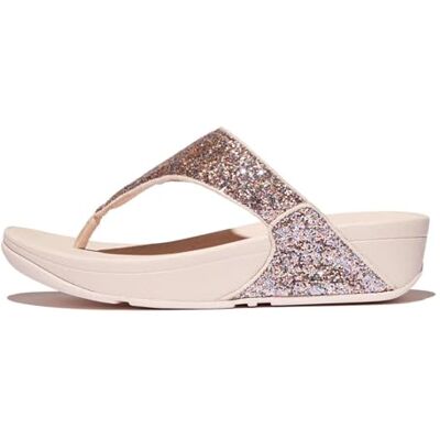 Fitflop Lulu Multi-Tonal Glitter Toe-Post Sandals, Sandales Femme, rose, 36 EU Fitflop Lulu Multi-Tonal Glitter Toe-Post Sandals, Sandales Femme, rose, 36 EU