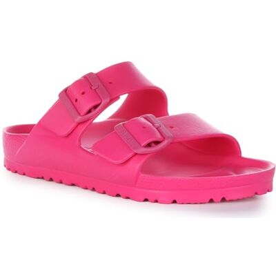 Birkenstock Classic Arizona Mules en cuir pour femme, rose bonbon, 40 EU Birkenstock Classic Arizona Mules en cuir pour femme, rose bonbon, 40 EU