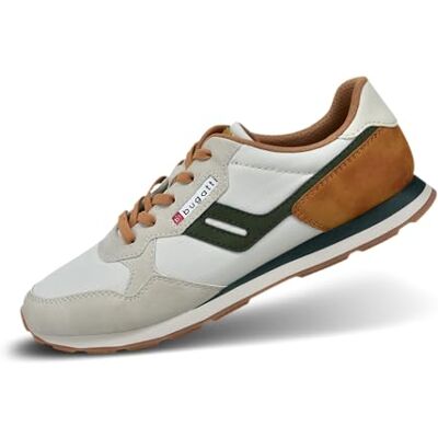 bugatti 321-ASH01 Chaussures basses à lacets pour homme, 40 EU, blanc cassé, 40 EU bugatti 321-ASH01 Chaussures basses à lacets pour homme, 40 EU, blanc cassé, 40 EU