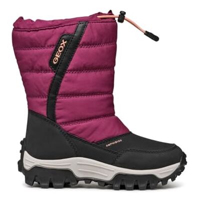 Geox J Himalaya Girl B AB Bateau Ankle pour filles, Corail (Dk Raspberry Coral), 34 EU Geox J Himalaya Girl B AB Bateau Ankle pour filles, Corail (Dk Raspberry Coral), 34 EU