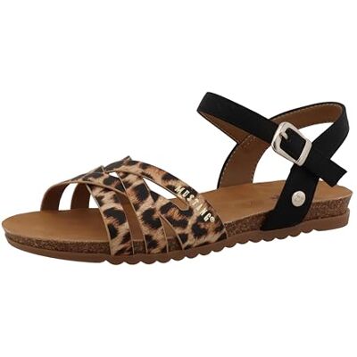 MUSTANG Sandales pour femme, Multicolore 00754, 39 EU MUSTANG Sandales pour femme, Multicolore 00754, 39 EU