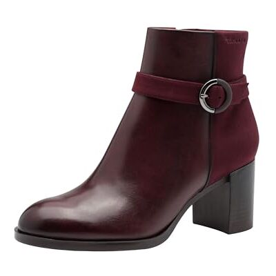 Tamaris Bottines à talon pour femme Merlot, 38 EU, merlot, 38 EU Tamaris Bottines à talon pour femme Merlot, 38 EU, merlot, 38 EU