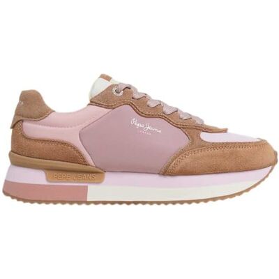 Pepe Jeans Baskets Rusper Mania pour femme, Marron Cognac, 5 UK Pepe Jeans Baskets Rusper Mania pour femme, Marron Cognac, 5 UK