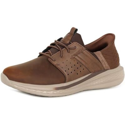 Skechers USA Men's Slade-Zachary Mains Libres Slip-In Mocassin, Marron, 39.5 EU Skechers USA Men's Slade-Zachary Mains Libres Slip-In Mocassin, Marron, 39.5 EU