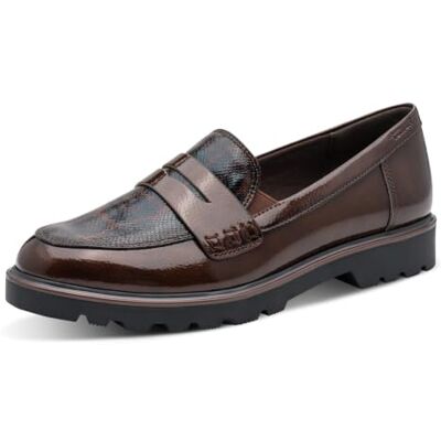 Tamaris Mocassins plats pour femme, marron (marron Comb), 39 Tamaris Mocassins plats pour femme, marron (marron Comb), 39