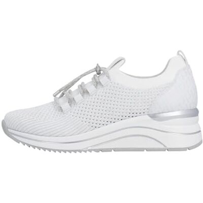 Remonte Rieker Chaussons D0T18 pour femme, blanc, 41 EU Remonte Rieker Chaussons D0T18 pour femme, blanc, 41 EU
