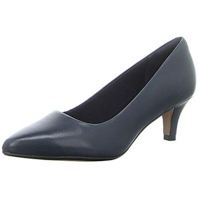 Clarks Linvale Jerica Femme Escarpins Escarpins, Cuir bleu marine., 39 EU Clarks Linvale Jerica Femme Escarpins Escarpins, Cuir bleu marine., 39 EU
