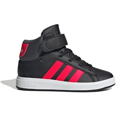 adidas Chaussures Grand Court Mid K Code JR0801 Noir Garçons, Noir et rouge., 31 EU adidas Chaussures Grand Court Mid K Code JR0801 Noir Garçons, Noir et rouge., 31 EU
