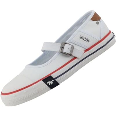 MUSTANG Ballerine pour femme, Blanc., 37 EU MUSTANG Ballerine pour femme, Blanc., 37 EU