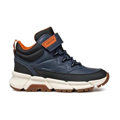Geox Bottines J Flexyper Plus pour garçon, Bleu marine, noir, 0.5 UK Geox Bottines J Flexyper Plus pour garçon, Bleu marine, noir, 0.5 UK