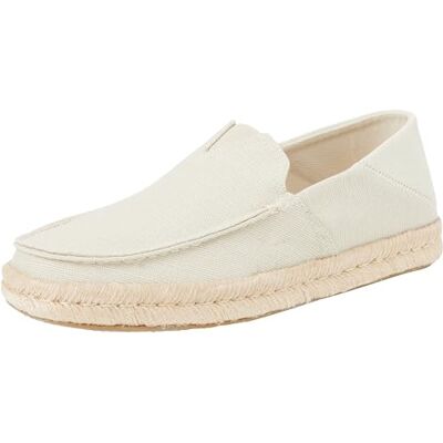 TOMS Alonso Mocassins plats en corde pour homme, Fog Heritage Toile Daim, 46 EU TOMS Alonso Mocassins plats en corde pour homme, Fog Heritage Toile Daim, 46 EU