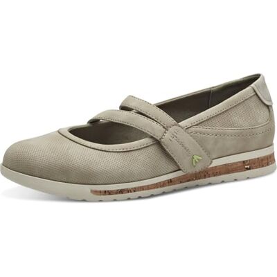 Jana Ballerines pour femme avec fermeture Velcro végétalienne, taupe, 39 EU Jana Ballerines pour femme avec fermeture Velcro végétalienne, taupe, 39 EU