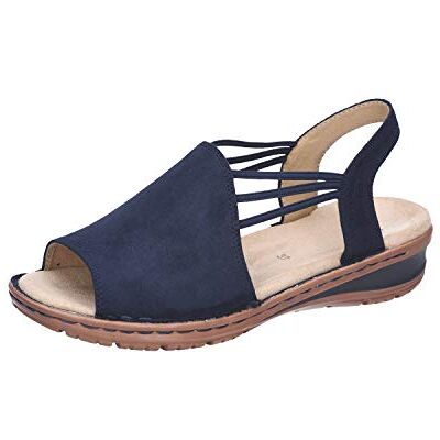 ARA Sandales compensées pour femme 12-27241, Bleu 77., 35 EU ARA Sandales compensées pour femme 12-27241, Bleu 77., 35 EU