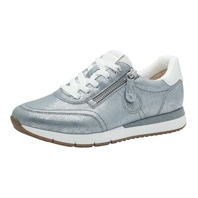 Tamaris Comfort Femmes Baskets Plates à Lacets avec Fermeture éclair, Bleu Glam, 41 EU Tamaris Comfort Femmes Baskets Plates à Lacets avec Fermeture éclair, Bleu Glam, 41 EU