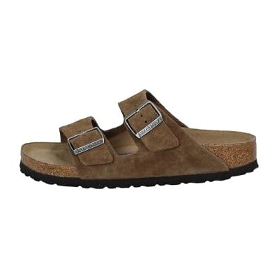 Birkenstock Sandale Arizona Soft Footbed en daim %o, Tabac, 44 EU Birkenstock Sandale Arizona Soft Footbed en daim %o, Tabac, 44 EU