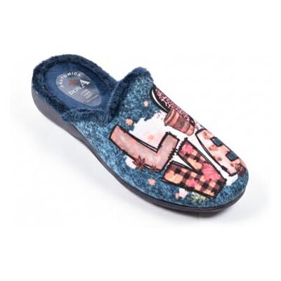 Ozabi Pantoufles Femme Mule PhotoPrint HD – Velours doux & intérieur polaire chaud – Semelle rigide antidérapante – Fabrication Espagne – Confort et style cocooning, Love Marine, 35 EU Ozabi Pantoufles Femme Mule PhotoPrint HD – Velours doux & intérieur polaire chaud – Semelle rigide antidérapante – Fabrication Espagne – Confort et style cocooning, Love Marine, 35 EU