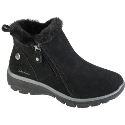 Skechers Easy Going High Zip 2 168042-BBK Chaussures d'hiver pour femme Bottes de neige en daim noir, Noir, 39 EU Skechers Easy Going High Zip 2 168042-BBK Chaussures d'hiver pour femme Bottes de neige en daim noir, Noir, 39 EU
