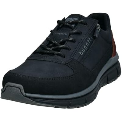 bugatti Baskets à lacets pour homme, semelle intérieure amovible, Noir , 44 EU bugatti Baskets à lacets pour homme, semelle intérieure amovible, Noir , 44 EU