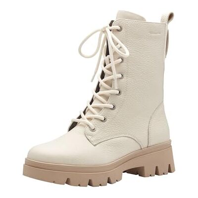 Tamaris Comfort Bottines à lacets pour femme avec fermeture éclair sans doublure, Blanc., 38 EU Tamaris Comfort Bottines à lacets pour femme avec fermeture éclair sans doublure, Blanc., 38 EU