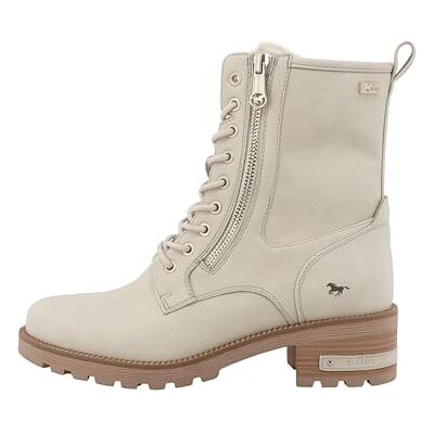 MUSTANG Haukea Bottines classiques pour femme 15M0082006 Largeur G Fermeture éclair, ecru, 40 EU MUSTANG Haukea Bottines classiques pour femme 15M0082006 Largeur G Fermeture éclair, ecru, 40 EU