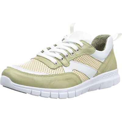 Andrea Conti Baskets 1703600 pour femme, Kaki Weiß Crème, 38 EU Andrea Conti Baskets 1703600 pour femme, Kaki Weiß Crème, 38 EU
