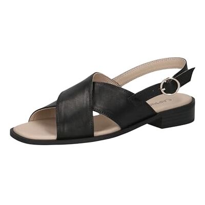 CAPRICE Damen Riemchenpumps aus Leder, Metallic (CHAMPAGNE), 40 CAPRICE Damen Riemchenpumps aus Leder, Metallic (CHAMPAGNE), 40