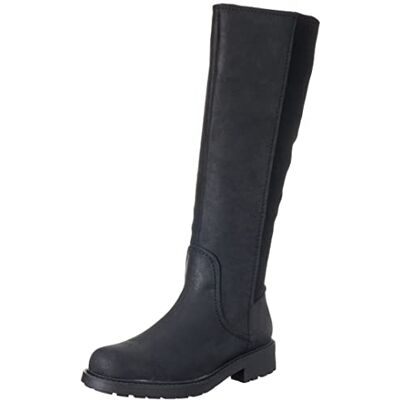 Clarks Bottes hautes pour femme, Cuir noir, 35.5 EU Clarks Bottes hautes pour femme, Cuir noir, 35.5 EU
