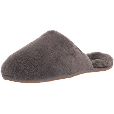 UGG Femme Fluffette Chausson, Charbon, 37 EU Étroit UGG Femme Fluffette Chausson, Charbon, 37 EU Étroit