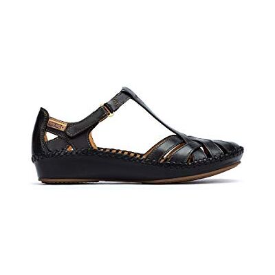 Pikolinos Sandales compensées en Cuir P. Vallarta 655, Noir, 40 EU Pikolinos Sandales compensées en Cuir P. Vallarta 655, Noir, 40 EU