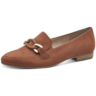 Jana Chaussons pour femme avec talon bloc végétalien, cognac, 38 EU large Jana Chaussons pour femme avec talon bloc végétalien, cognac, 38 EU large