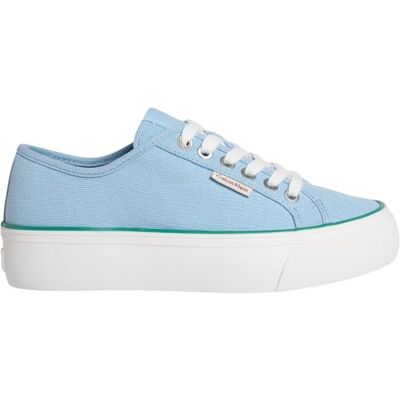 Calvin Jeans Femme Vulc Flatform CTN Logo TAG YW0YW01838 Low Top Bleu (Cool Blue/Wild Green), 40 EU, Bleu, bleu froid, vert sauvage, 40 EU Calvin Jeans Femme Vulc Flatform CTN Logo TAG YW0YW01838 Low Top Bleu (Cool Blue/Wild Green), 40 EU, Bleu, bleu froid, vert sauvage, 40 EU