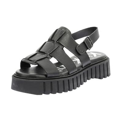 Kickers Femme FALIYA Sandale Plate, Noir, 39 EU, Noir, 39 EU Kickers Femme FALIYA Sandale Plate, Noir, 39 EU, Noir, 39 EU