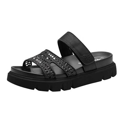 Tamaris Mules pour femme, noires, taille 39 UE Tamaris Mules pour femme, noires, taille 39 UE