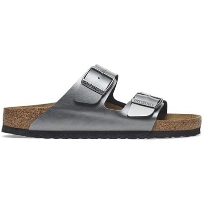 Birkenstock ARIZONA BS 1029224 Chaussons pour femme noirs métallisés à boucles 39 Birkenstock ARIZONA BS 1029224 Chaussons pour femme noirs métallisés à boucles 39