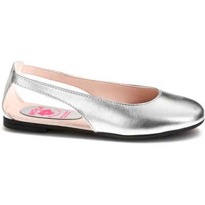 Pablosky Lía 875950, Chaussures de type ballet, argent métallique, 39 EU Pablosky Lía 875950, Chaussures de type ballet, argent métallique, 39 EU