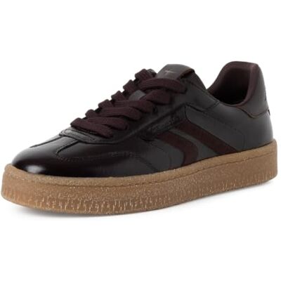 Tamaris Baskets basses plates pour femme, marron (brevet mocca), 39 Tamaris Baskets basses plates pour femme, marron (brevet mocca), 39