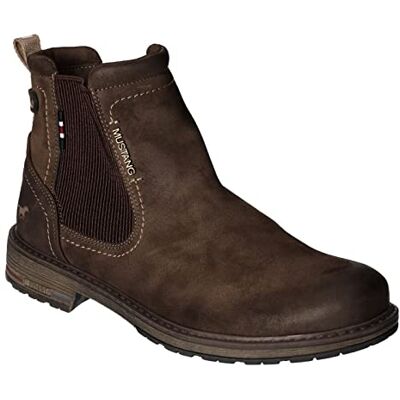 MUSTANG Bottines homme 4157-608, Pointure:44 EU, La couleur:marron MUSTANG Bottines homme 4157-608, Pointure:44 EU, La couleur:marron
