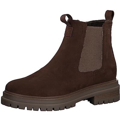 s.Oliver Damen Chelsea Boots mit Reißverschluss Blockabsatz Vegan Braun (Cognac), 37 s.Oliver Damen Chelsea Boots mit Reißverschluss Blockabsatz Vegan Braun (Cognac), 37
