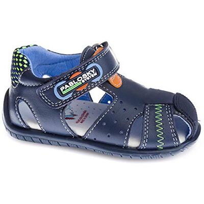 Pablosky 091022, Sandale Bébé garçon, Bleu, 18 EU Pablosky 091022, Sandale Bébé garçon, Bleu, 18 EU