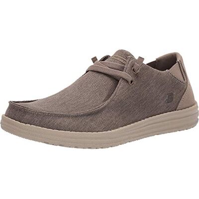 Skechers Men's Melson-Raymon Canvas Slip on Moccasin, Khk, 11 Skechers Men's Melson-Raymon Canvas Slip on Moccasin, Khk, 11