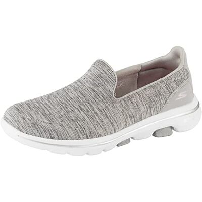 Skechers Chaussures Femmes Go Walk 5 Honor Gris - Baskets Skechers Chaussures Femmes Go Walk 5 Honor Gris - Baskets