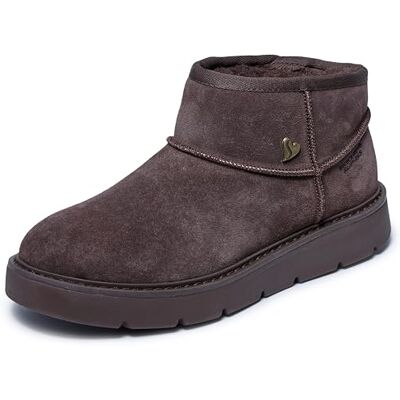 Skechers Keepsakes Mini bottes de neige confortables mains libres pour femme, chocolat, taille 36 Skechers Keepsakes Mini bottes de neige confortables mains libres pour femme, chocolat, taille 36