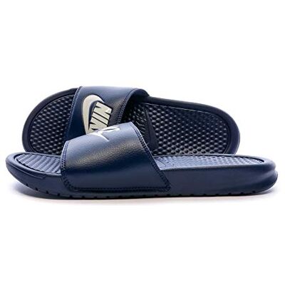 NIKE Benassi JDI, Chaussures de Plage & Piscine Homme, Bleu Midnight Navy Windchill 403, 46 EU NIKE Benassi JDI, Chaussures de Plage & Piscine Homme, Bleu Midnight Navy Windchill 403, 46 EU