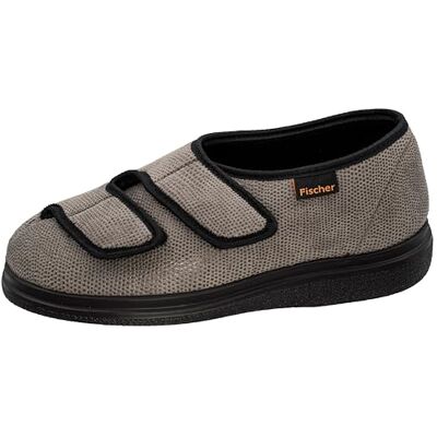Fischer Markenschuh Fischer Pantoufles plates orthopédiques unisexes, Gris 666, 48 EU Fischer Markenschuh Fischer Pantoufles plates orthopédiques unisexes, Gris 666, 48 EU
