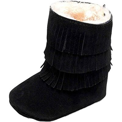 GenialES Bottes de neige chaudes avec trois étages de glands de sol doux pour bébé enfants 0 à 18 mois GenialES Bottes de neige chaudes avec trois étages de glands de sol doux pour bébé enfants 0 à 18 mois