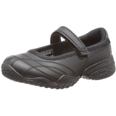 Skechers Velocity Pouty Mary Janes pour fille, Bordure lisse noire, 28 EU Skechers Velocity Pouty Mary Janes pour fille, Bordure lisse noire, 28 EU
