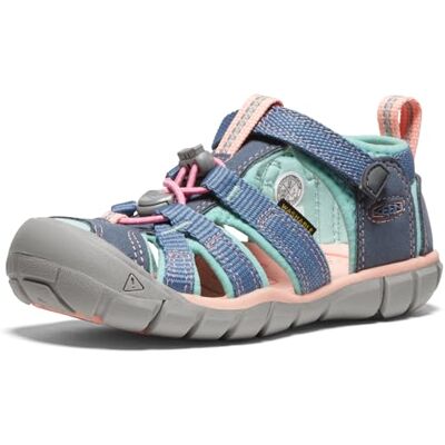 KEEN Mixte enfant Seacamp 2 Cnx Sandale, Flint Stone Ocean Wave, 35 EU KEEN Mixte enfant Seacamp 2 Cnx Sandale, Flint Stone Ocean Wave, 35 EU