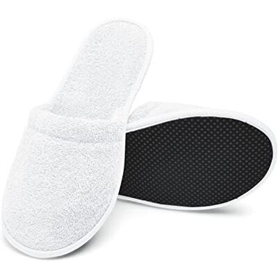 Arus Pantoufles Mules – 1 Paire Chaussons de Bain Ultra-Légers, Blanc, 38-42, WH-1 Arus Pantoufles Mules – 1 Paire Chaussons de Bain Ultra-Légers, Blanc, 38-42, WH-1